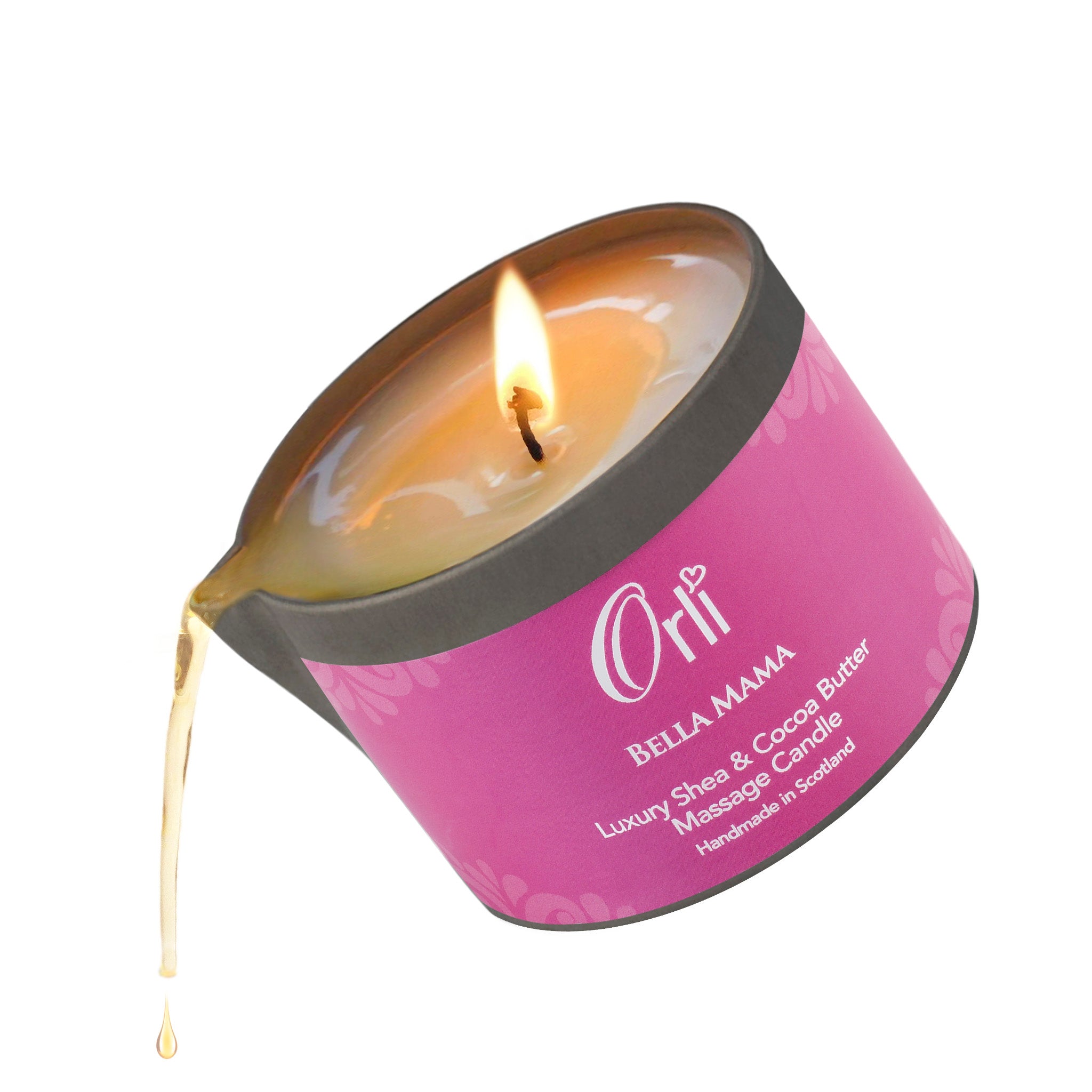 The Orli Bella Mama Massage Candle for pregnancy massage
