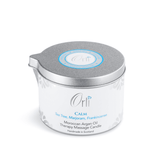 Calm massage candle melted oil texture and soft peaceful ambience