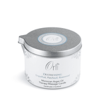 Destressing massage candle melted oil texture and soothing relaxation ambience