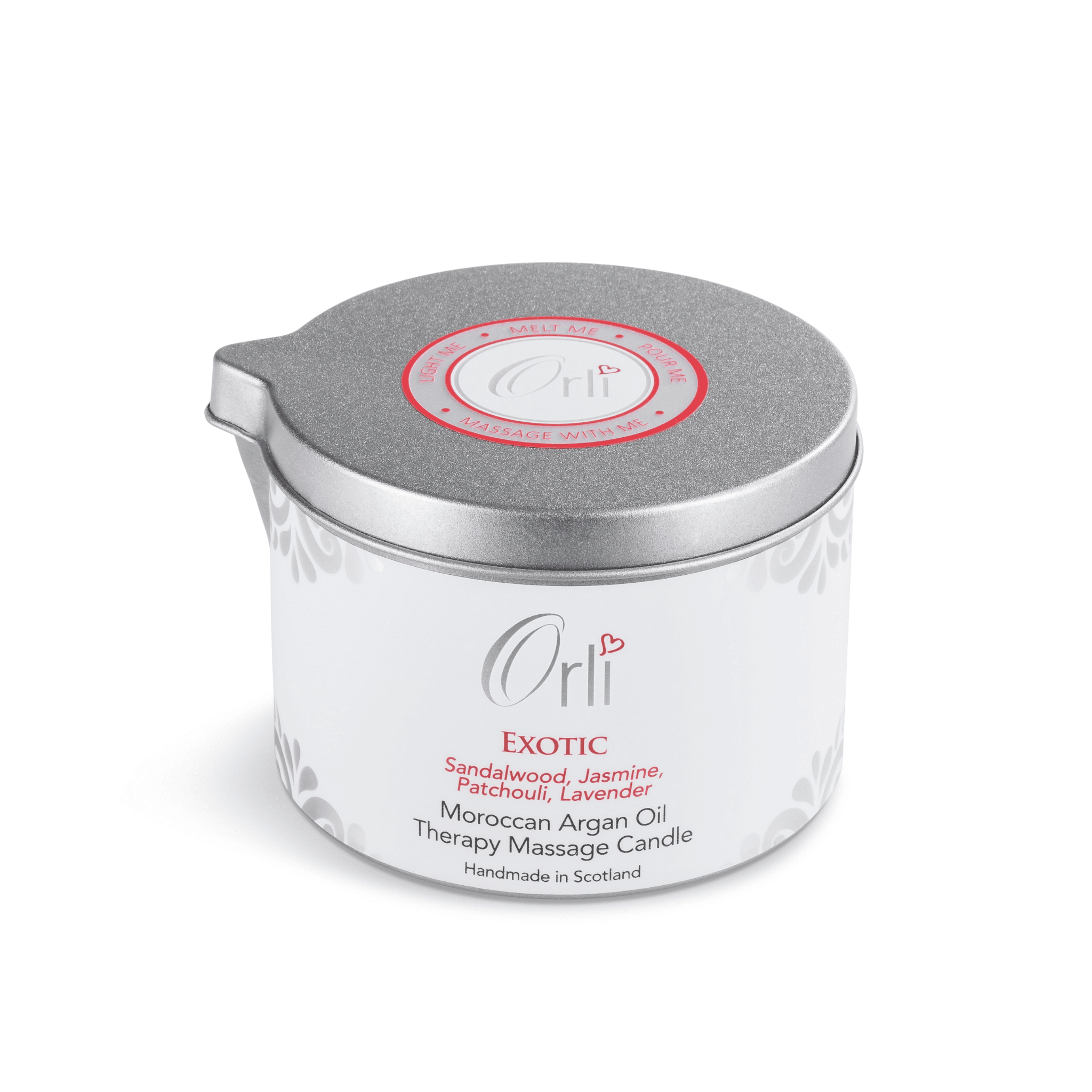 Exotic massage candle melted massage oil 