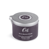 Fig and brown sugar massage candle melted oil texture and warm sweet spa ambience