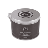 Hair treatment candle melted oil texture and nourishing blend for healthy hair