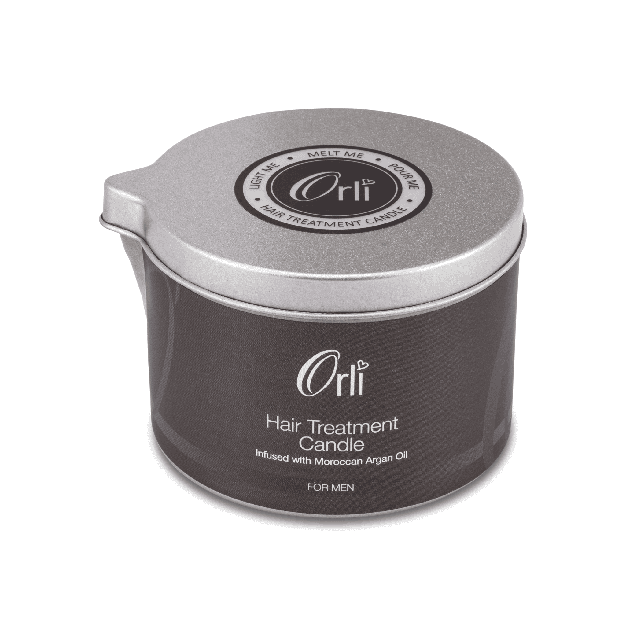 Hair treatment candle melted oil texture and nourishing blend for healthy hair