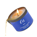 Massage candle for men for relaxing spa treatments and nourishing skin care