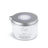Relax massage candle melted oil texture and warm glow for peaceful relaxation