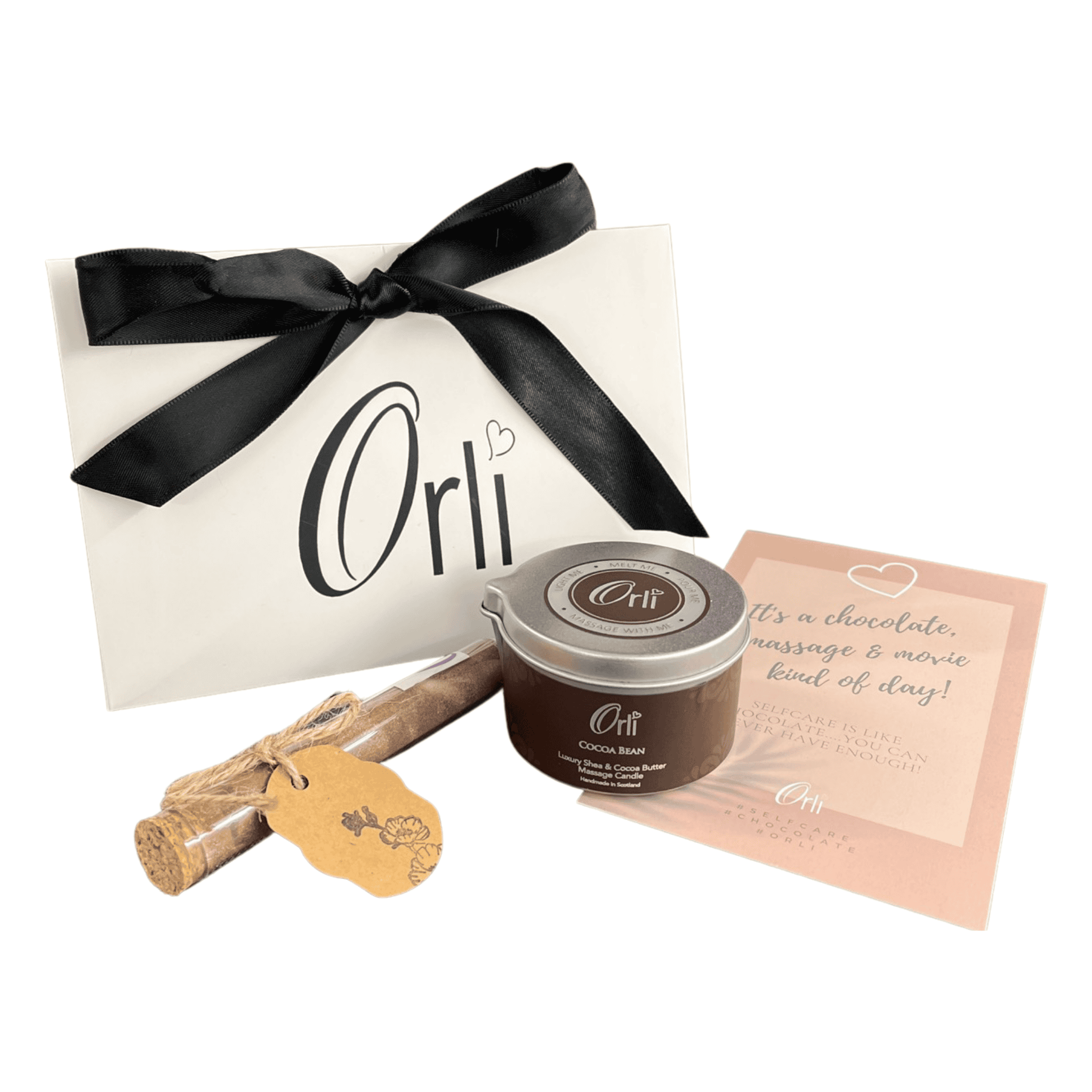 Chocolate lovers self care gift set for indulgent relaxation and thoughtful gifting