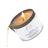 Sensual massage candle for relaxing spa treatments and indulgent self care rituals