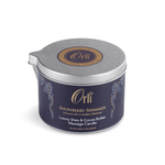 Snowberry luxury massage candle for brightening skin and indulgent spa treatments